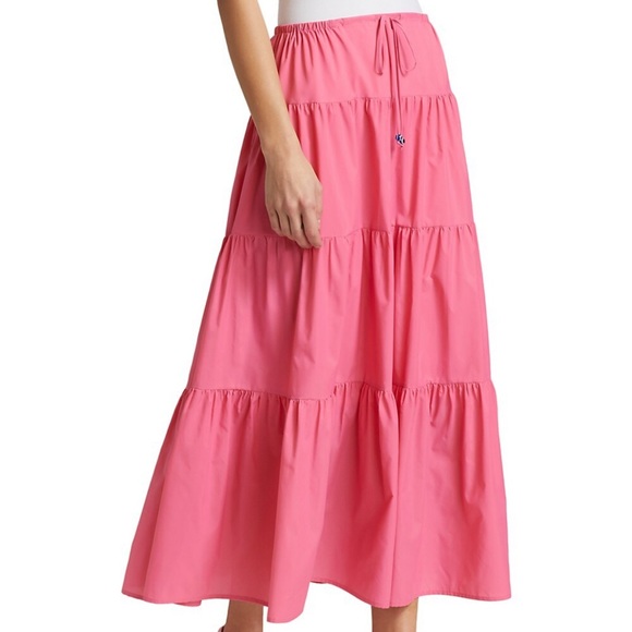 Staud Lucca Midi Skirt in Wild Orchid - size S - Picture 2 of 8